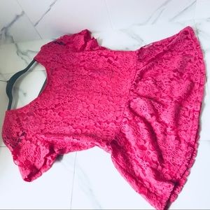 Lace Peplum Top NWT Sz. L